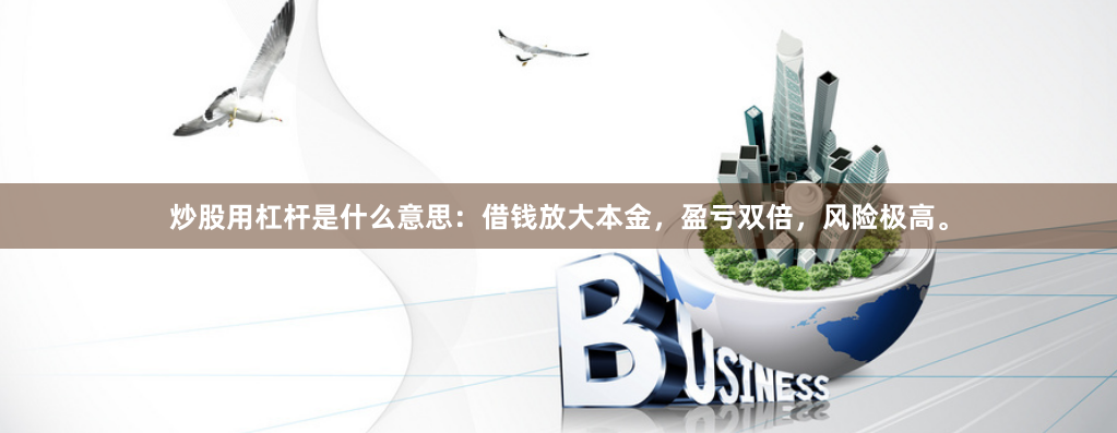 炒股用杠杆是什么意思：借钱放大本金，盈亏双倍，风险极高。